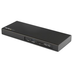 StarTech.com TB3DK2DPM2 Notebook-Dockingstation & Portreplikator Verkabelt USB 3.2 Gen 1 (3.1 Gen 1) Type-C Schwarz