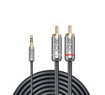 Lindy 35333 cable de audio 1 m 3,5mm 2 x RCA Antracita