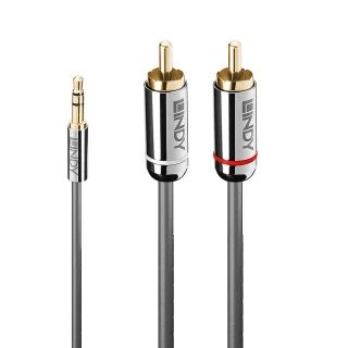Cable 1m 1 metro Slim Delgado de Audio Estéreo Mini Jack Plug 3,5mm -  Blanco - Macho a Macho en
