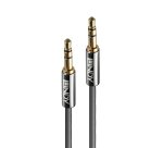 Lindy Câble Audio Jack 3.5mm, Cromo Line, 0.5m