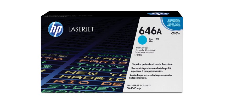 HP 646A toner LaserJet cyan authentique