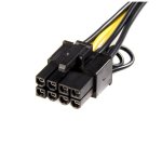 StarTech.com Câble adaptateur d'alimentation PCI Express à 6 broches vers 8 broches de 15 cm - F/M