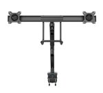 StarTech.com Desk Mount Dual Monitor Arm with USB & Audio - Slim Full Motion Adjustable Dual Monitor VESA Mount for up to 32" (17.6lb/8kg) Displays - Ergonomic Articulating - C-Clamp/Grommet