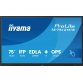 iiyama TE7512MIS-B4AG Écran d'affichage dynamique Écran plat de signalisation numérique 165,1 cm (65") LCD Wifi 400 cd/m² 4K Ultra HD Noir Écran tactile Intégré dans le processeur Android 11 24/7