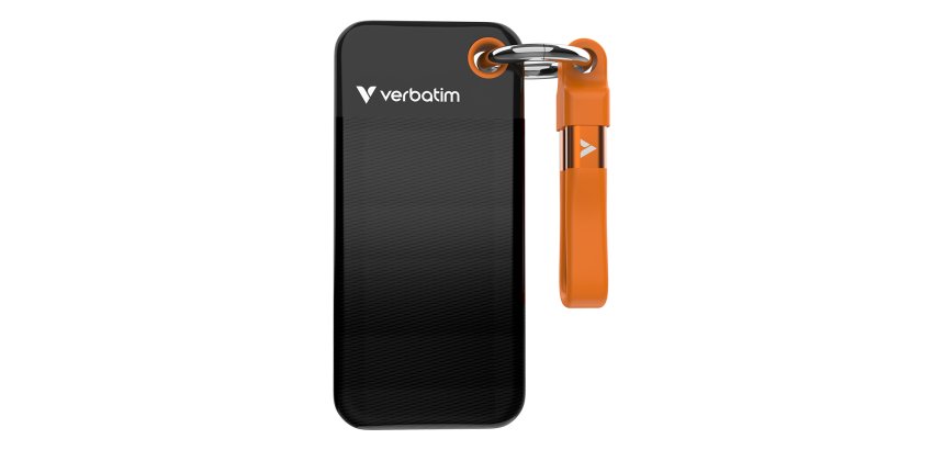 Verbatim Pocket SSD 1 To USB Type-C 3.2 Gen 2 (3.1 Gen 2) Noir, Orange
