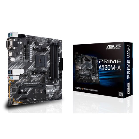 ASUS PRIME A520M-A II/CSM AMD A520 Emplacement AM4 micro ATX