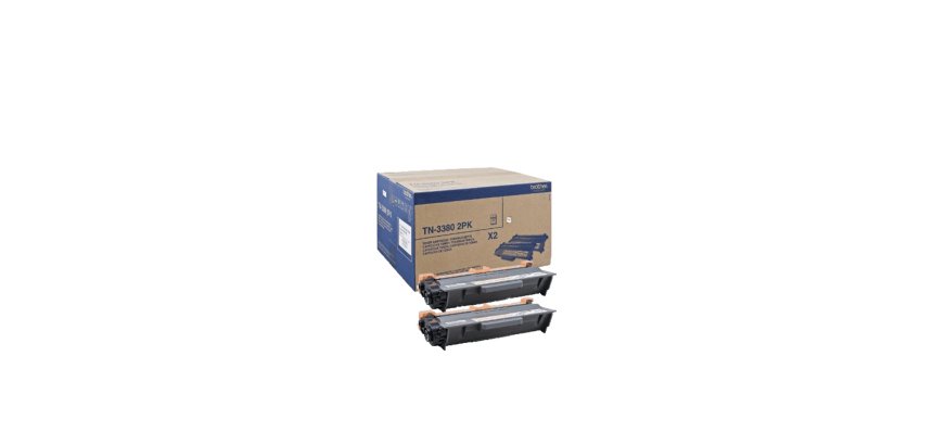 Brother TN-3380TWIN Cartouche de toner 2 pièce(s) Original Noir
