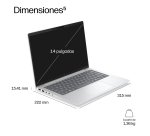HP EliteBook 6 G2q 14 inch Notebook Next Gen AI PC Copilot+ PC Portátil 35,6 cm (14") WUXGA 16 GB LPDDR5x-SDRAM 512 GB SSD Wi-Fi 7 (802.11be) Windows 11 Pro Plata
