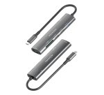AISENS USB-C Dock 7 en 1, USB-C A, 1x HDMI, 2x USB-A USB2.0, 1x USB-A USB3.0, 1x USB-C PD 100W, 1x SD, 1x MicroSD, Gris, 15cm