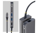 StarTech.com Adaptateur Multiport USB-C vers HDMI, Recharge PD 140W, 4K 60Hz, Hub USB 3 Ports 10 Gbps, Lecteur de Carte SD, 2,5 GbE, Mini Dock pour MacBook / Dell / ThinkPad / HP