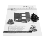 StarTech.com 2-Post 8U Open Frame Wall Mount Network Rack with Built-in Shelf, Wall Mount Data Rack with Adjustable Depth for AV / Computer / IT Equipment, Small Wall-Mount Server Rack - TAA Compliant