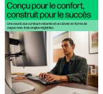 HP 680 Comfort Dual-Mode Keyboard and Mouse Combo clavier Souris incluse Maison RF sans fil + Bluetooth AZERTY Belge Noir
