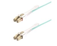 StarTech.com Câble Fibre Optique Multimode LC à LC (UPC) OM4 de 3m avec Languettes Push-Pull, 50/125µm, Réseaux 100G, Insensible à la Courbure, Faible Perte d'Insertion, Cordon de Raccordement Fibre LSZH