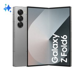 Samsung Galaxy Z Fold6 Smartphone AI, 1TB, RAM 12GB, Display 6,3"/7,6" Dynamic AMOLED 2X, Silver Shadow