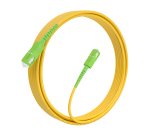 AISENS Cable Fibra Óptica Latiguillo G657A2 3.0 9/125 SMF Simplex CPR DCA LSZH, SC/APC-SC/APC, Amarillo, 7.0m