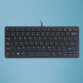 R-Go Tools Clavier ergonomique R-Go Compact, design plat, mini-clavier, QWERTY (US), filaire, noir