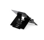 R-Go Tools Support pour ordinateur portable R-Go Riser, pliable, ergonomique et réglable, aluminium Hylite, noir