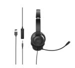 Acer AHW154 Auriculares Alámbrico De mano Oficina/Centro de llamadas USB tipo A Negro