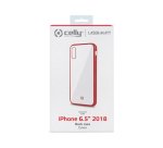 Celly Laser Matt custodia per cellulare 16,5 cm (6.5") Cover Trasparente, Rosso