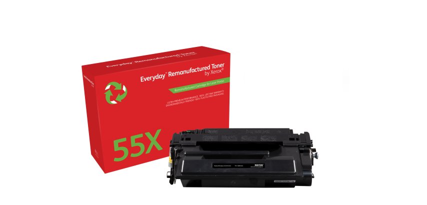Toner rigenerato EverydayTM di Xerox Mono compatibile con HP 55X (CE255X), Alta capacità