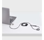 StarTech.com Cable de Seguridad Delgado de Portátil Compatible con K-Slot de 1,5m - Cable Antirrobo para Portátil con Candado de Combinación - Cable Resistente a los Cortes