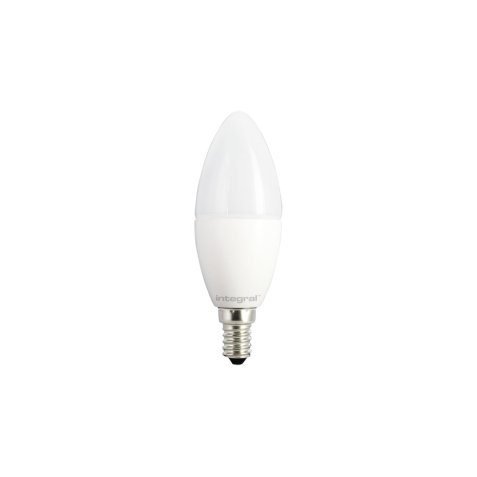 Ampoule LED Candle Classic E14, 5,5 Watts équivalent 40 Watts, 2700 Kelvin 470 Lumen, opale
