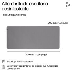 HP Alfombrilla de escritorio XL 200 Sanitizable