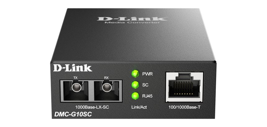 D-Link DMC-G10SC/E convertisseur de support réseau 1000 Mbit/s Monomode