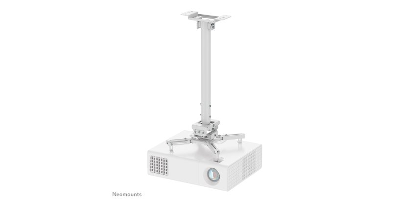 Neomounts CL25-540WH1 Support de plafond pour vidéoprojecteur - h60.5-90.5 cm - installation facile - orientable