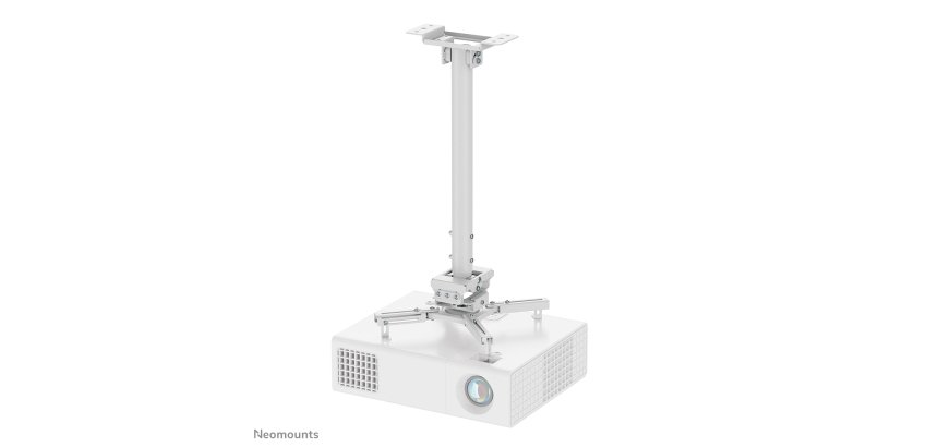 Neomounts CL25-540WH1 Soporte de techo para proyector - alt. 60,5-90,5 cm - fácil montaje - movimiento completo
