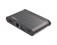 StarTech.com Adaptateur Multiport USB-C - Mini Dock USB-C avec 4K HDMI - 100W PD 3.0 Pass-Through, 1x USB-A, 1x USB-C, GbE - Station d'Accueil Portable Thunderbolt 3 & Type-C - Mac & Windows