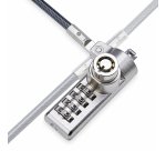 StarTech.com 10-Pack Dual-Access Laptop Lock, 6.5ft (2m) Keyed Alike and Combination Security Cable Lock for K-Slot Devices, Computer Anti-Theft Steel Cable