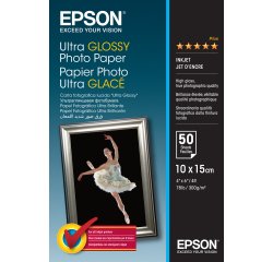 Epson - Ultra Glossy Photo Paper - 10 x 15 cm - 50 Fogli - C13S041943