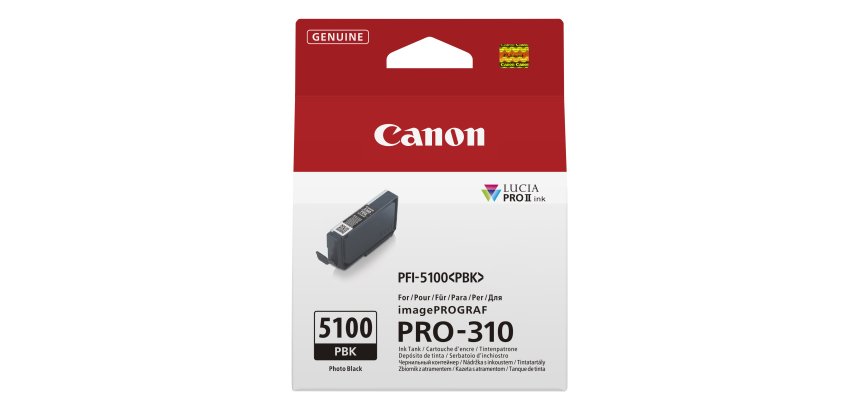 Canon PFI-5100 PBK Tintenpatrone 1 Stück Original Foto Schwarz