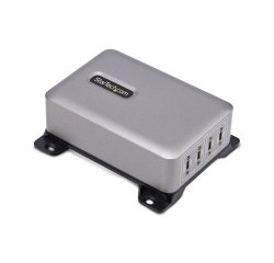 StarTech.com Cargador USB-C de 4 Puertos - Cargador USB Tipo C - Cargador para Portátil - Cargador para Móvil - Un Puerto 140W EPR - PD 3.1 - con Tornillos de Fijación - Total 240W