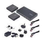 StarTech.com Rallonge et Répartiteur HDMI 4 Ports sur CAT6, 4K 60 Hz, Jusqu'à 70 m, Kit de Distribution HDMI 1x4 sur Ethernet avec IR et Alimentation par Câble
