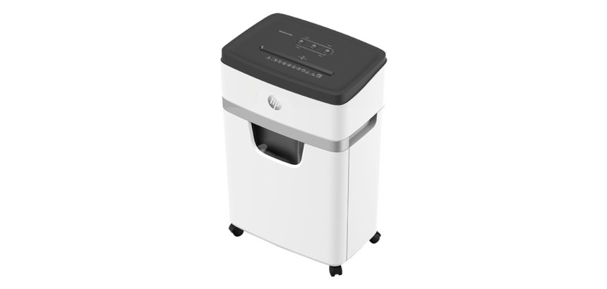 HP OneShred 18CC triturador de papel Corte en partículas 65 dB 22 cm Blanco, Negro