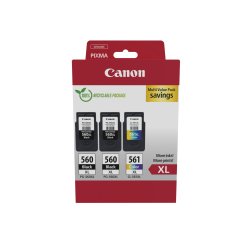Canon inktcartridge 2 x PG-560XL + 1 x CL-561XL, 300 - 400 pagina's, OEM 3712C009, 4 kleuren