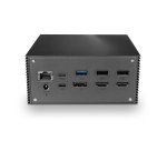 Lindy 43378 base para portátil y replicador de puertos Alámbrico USB 3.2 Gen 2 (3.1 Gen 2) Type-C Gris