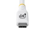 StarTech.com Cable USB4 2m - Cable USB-C Certificado USB-IF - 20Gbps - PD 240W EPR - 4K120 - DP 1.4 - Cable USB Tipo C - Recubrimiento de TPE - Blanco