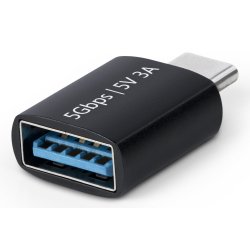 StarTech.com Adaptateur USB-C vers USB-A, USB 5Gbps, 3A, Convertisseur USB-C Mâle vers USB-A Femelle, Boîtier Métallique Durable - Compatible Thunderbolt
