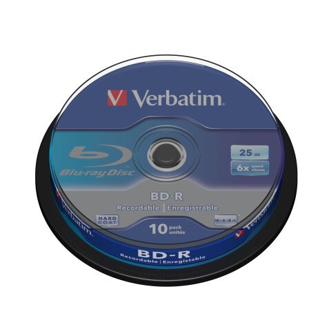 Verbatim BD-R SL 25GB 6 x 10 Pack Spindle 25 Go 10 pièce(s)