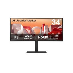 LG 34BA75QE-B computer monitor 86,4 cm (34") 3440 x 1440 Pixels Wide Quad HD LCD Zwart