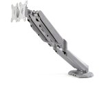 StarTech.com Bras de Bureau à Double Écrans avec USB et Audio, Support de Bureau VESA pour Écrans jusqu'à 32" (8kg), Bras Ergonomique pour Double Écrans à Mouvement Complet - Argent