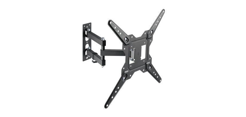 AISENS Soporte Eco Giratorio, Inclinable Para Monitor/TV 30kg (3 Pivotes) De 23-55, Negro