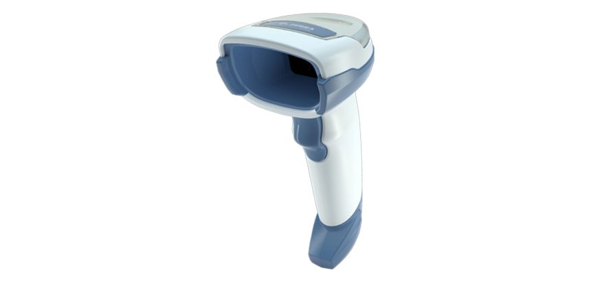 Zebra DS4608-HC Lector de códigos de barras portátil 1D/2D LED Azul, Blanco