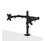 Lindy Support d'écran double fixe et ajustable - Noir