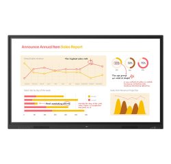 LG 65TR3BQ-B tableau blanc interactif 165,1 cm (65") 3840 x 2160 pixels Écran tactile Noir