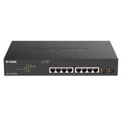 D-Link DGS-1100-10MPV2 Géré L2 Gigabit Ethernet (10/100/1000) Connexion Ethernet, supportant l'alimentation via ce port (PoE) 1U Noir