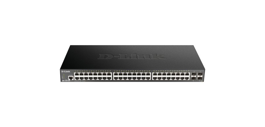 D-Link DGS-1250-52X Gestionado L3 Gigabit Ethernet (10/100/1000) Negro